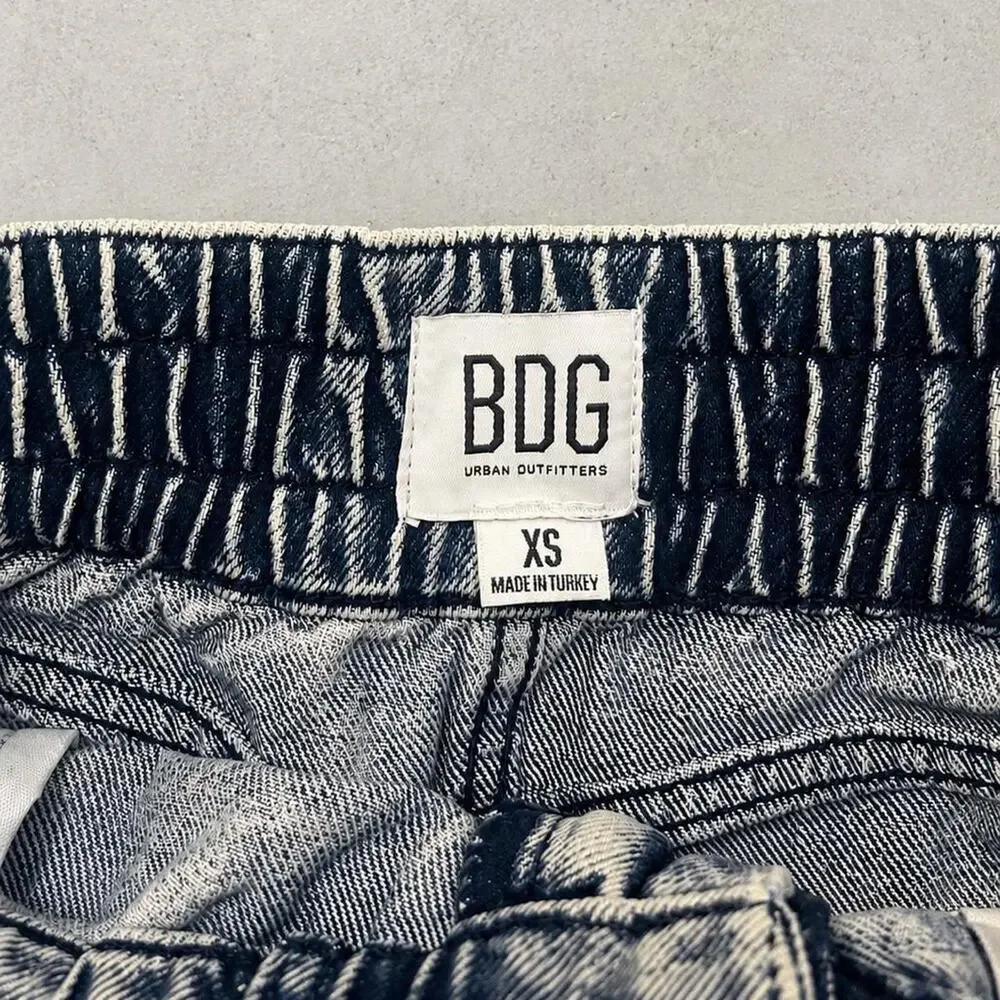 BDG Urban Outfitters Acid Wash Denim Mini Skirt High Rise XS
